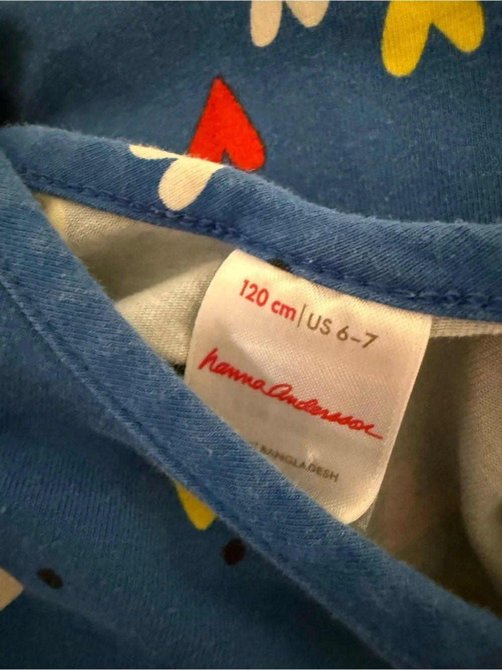 Hanna Andersson Mini Hearts On Blue Skater Dress